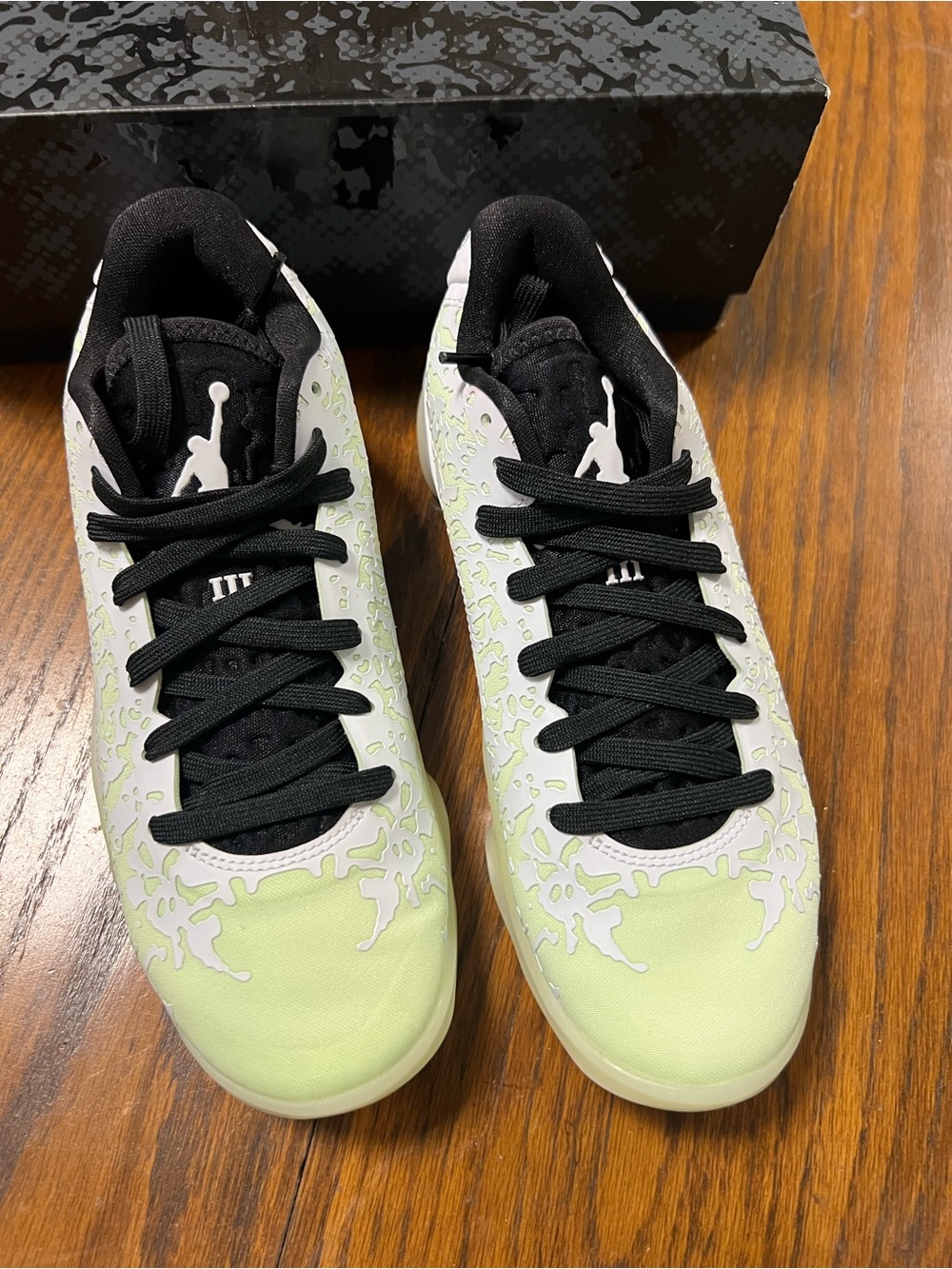 DC Low-Top Sneaker with Neon Green and Black Accents